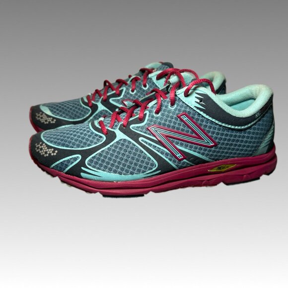 NEW BALANCE WR 1400PB v1 Revlite Running Shoes Teal Pink Women 7 - Picture 3 of 9